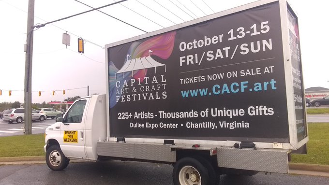 mobile billboard advertising trucks in Fairfax, Tysons, Loudoun, Chantilly. Advertising in Northern Virginia